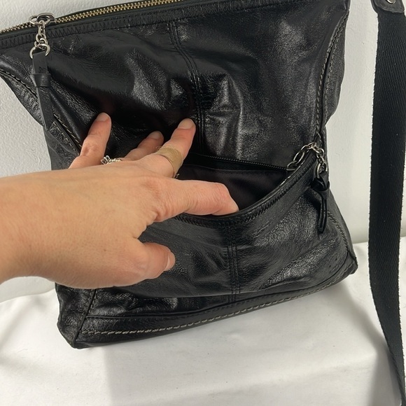 The Sak Black Leather Crossbody Purse - Picture 3 of 14